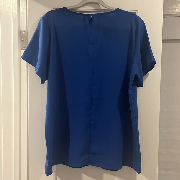 Lands End Keyhole Crepe Blouse s/s - size 16 - Picture 3 of 5